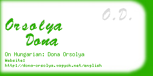 orsolya dona business card